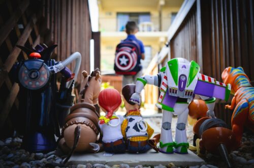Photo by Chris Hardy | Hopping Frog Studios lego minifig on brown wooden table